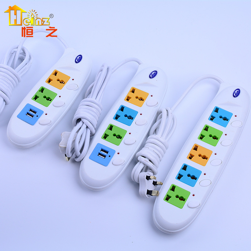 MEILEPAI 新款智能创意鱼形 USB 插排 接线板电源插座厂家批发