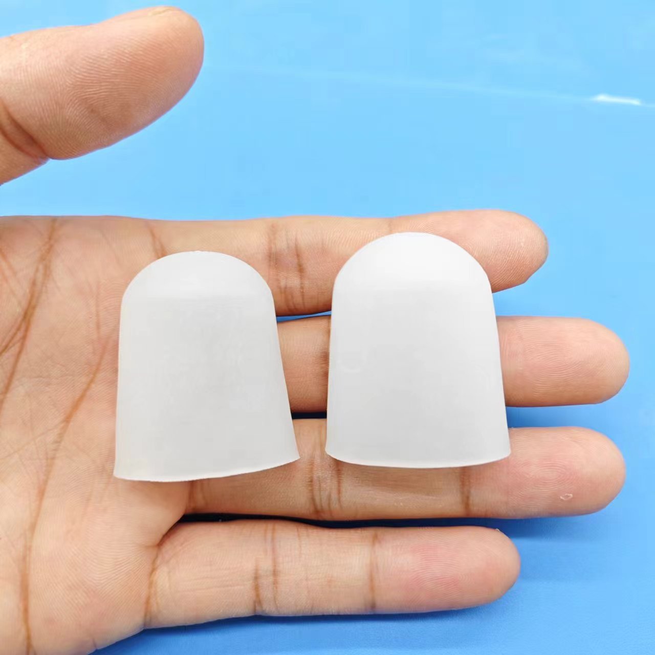 Cubierta del dedo del pie de silicona cubierta de cuidado del pulgar cubierta del dedo del pie cubierta protectora del dedo gordo valgus cubierta del dedo del pie superpuesta