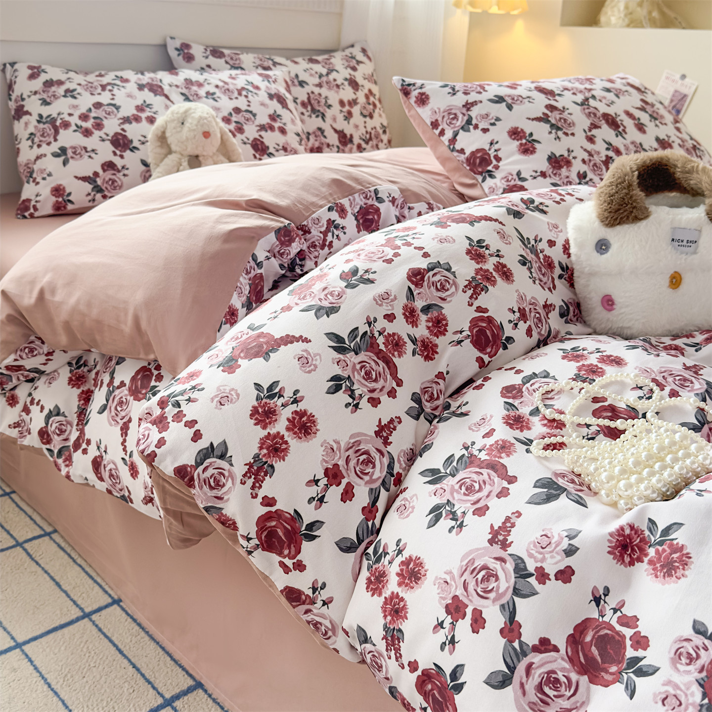 Cama de algodón 100% algodón puede dormir desnudo casa doble colcha cubierta de cuatro estaciones universal 2025 nuevo