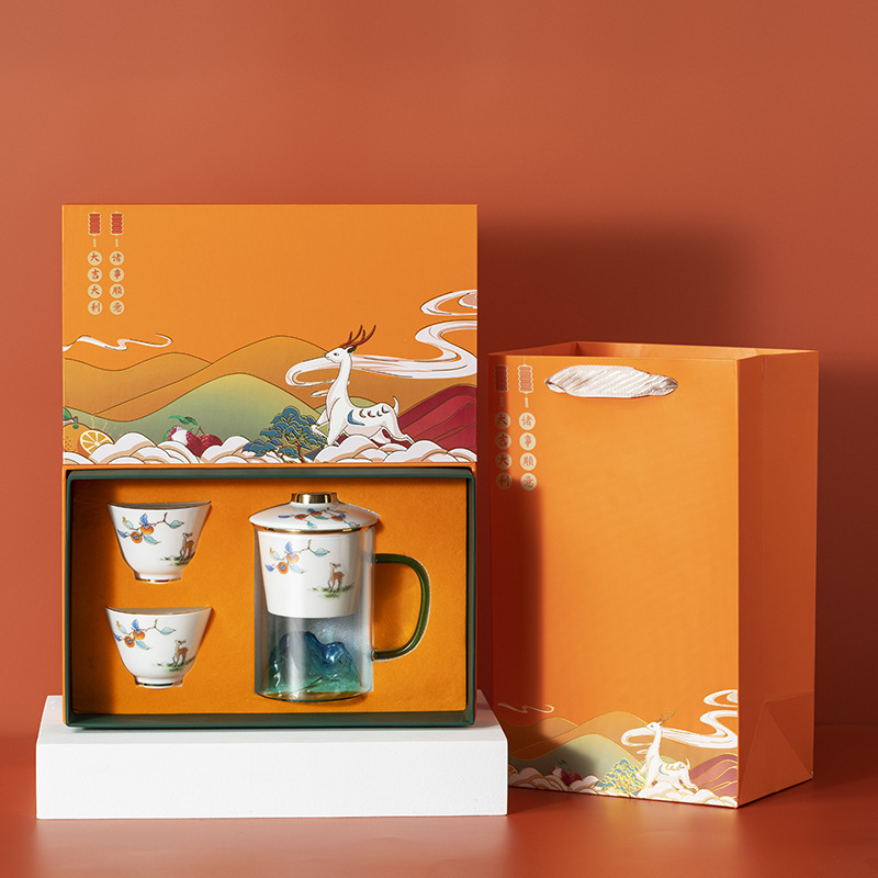 유리 마운틴 뷰 컵