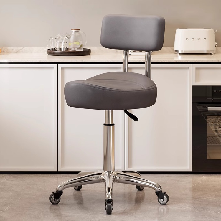 Silla de peluquería cómoda y sedentaria personalizada para cocinar, se puede levantar y bajar, caja registradora, taburete, silla de montar para cocinar en la cocina image 25