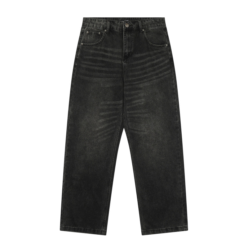 derschutze gallery Denim Jeans高街刺绣潮流休闲时尚直筒牛仔裤|undefined