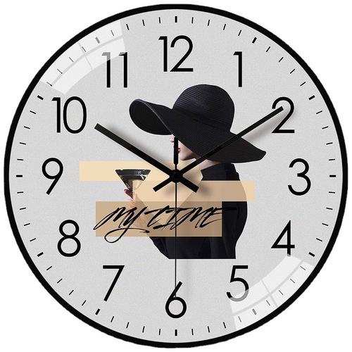 【8 inches 20cm】 Living room wall clock modern simple personality hanging wall silent quartz clock internet celebrity creative hanging watch 
