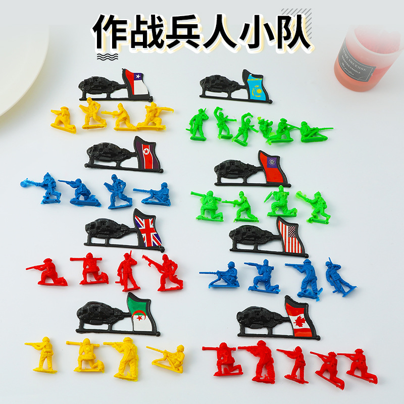 Juguetes de combate del escuadrón de soldados regalos del día del niño regalos al por mayor escuela al por mayor