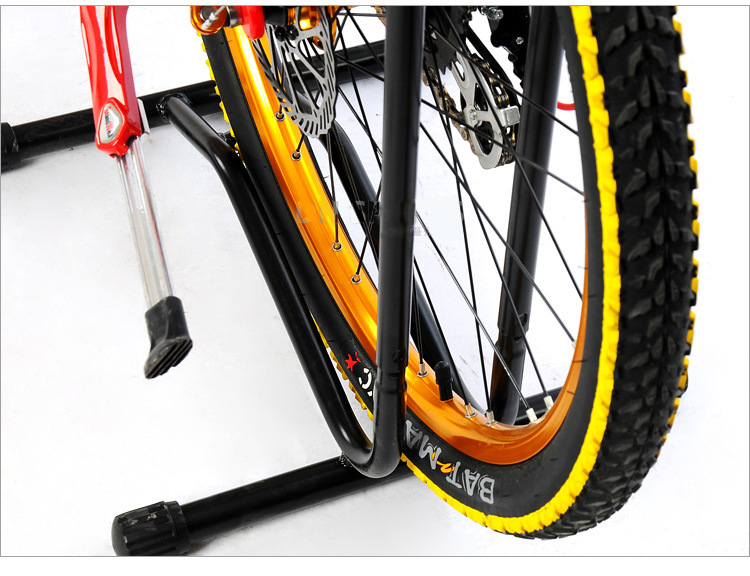 Suitable for Mountain Bike Plug-In Parking Rack, Bicycle Tripod Display Rack, L-Shaped Frame, Road Bike Parking Rack