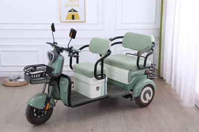 New Yadi Tailing Electric Tricycle Seat Cushion Cover Aima Tricycle Seat Cushion Cover Universal for All Seasons (Electric car cushion) - green-four-piece-set