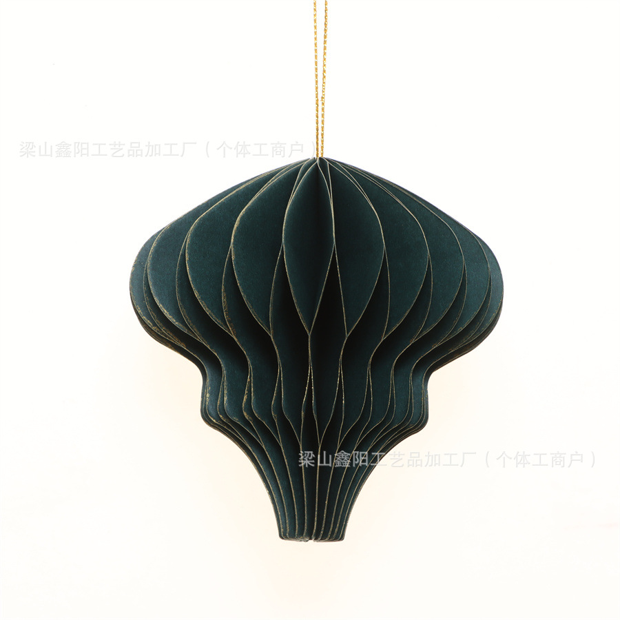 Christmas decoration paper honeycomb ball Christmas tree pendant decoration shopping mall school holiday decoration Christmas decoration 3