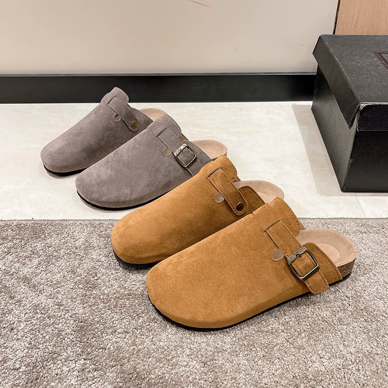 Slippers, footwear, belt, buckle, slide, shoes, Korean style, plus size