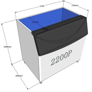 Ice Machine Ice Bucket Wanlido Huizhi Universal Xingzaki Ice Storage Stainless Steel Bucket Storage Bucket Portable
