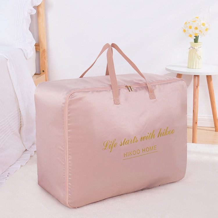 2021 new pattern Satin monolayer Storage Dust bag quilt with cotton wadding Finishing Bag clothes doggy bag Move The quilt core doggy bag