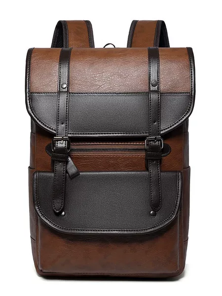 Cross-Border 2026 Fashion Backpack for Men, Trendy Retro Men's Business Laptop Backpack, Travel Large-Capacity Backpack