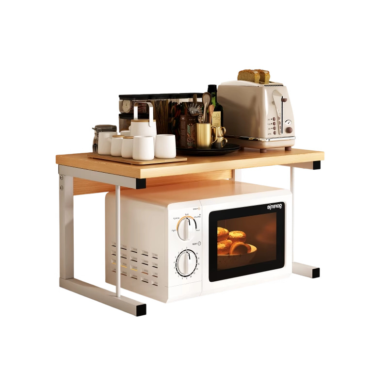 Estante para ollas, estante de almacenamiento, soporte para horno microondas, estante de almacenamiento creativo para cocina, estante para especias para horno doméstico image 6
