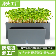 阳台栏杆挂式种菜盆悬挂可视水位长方形种菜盆长条懒人自吸水花盆