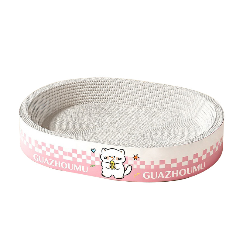 Cartón blanco para gatos agarrar tablero para gatos nicho resistente a rascar no se cae goma de maíz papel corrugado super grande cuatro estaciones un agente de cabello general