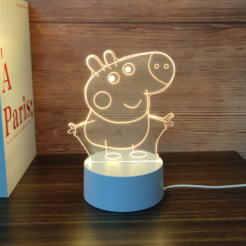 Creative three dimensional night light for bedroom, LED lantern for bed, energy-saving lamp, wholesale, 3D, eyes protection
