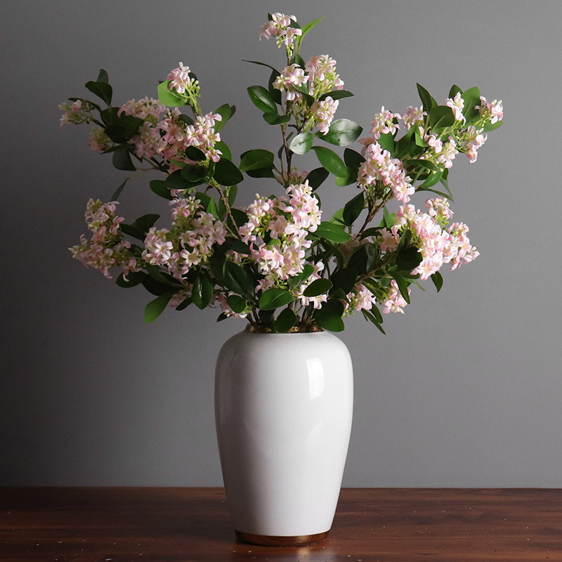 Flor lila de alta calidad flor artificial Qilixiang Manshan fragancia flor falsa sala de estar mesa decoración flor seda accesorios de fotografía