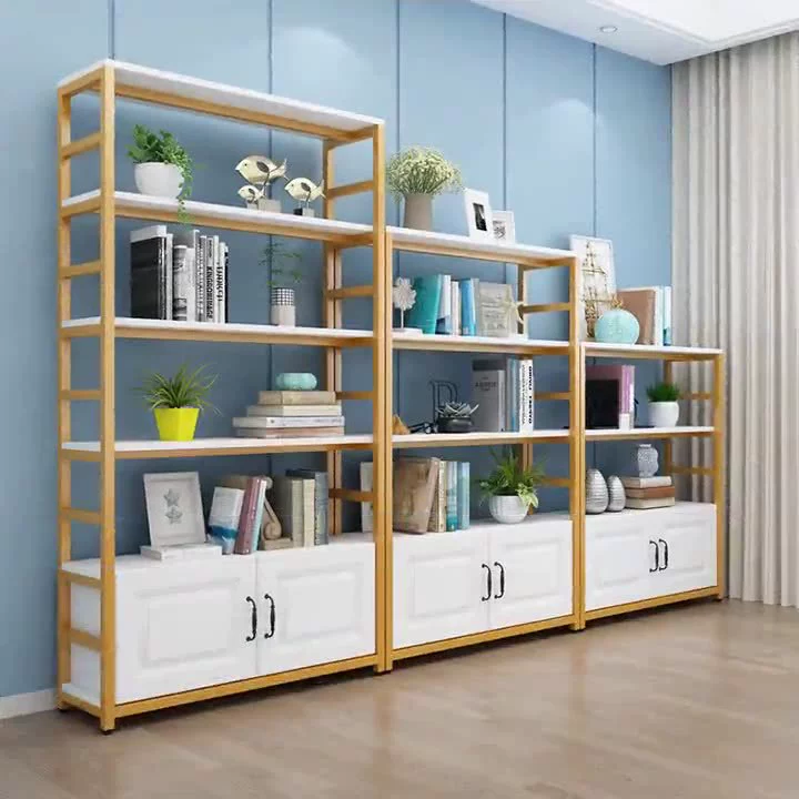 Напольный многоярусный стеллаж для хранения книг, металлический, простой, современный, для дома, выставочный стеллаж, полка для книг