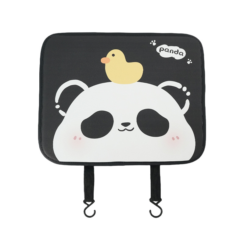 Xióngmāo Cartoon Cute Panda Car Anti-Kick Pad Car Seat Back Protector (Chair back anti-kick pad) - naughty-panda-small-anti-kick-pad