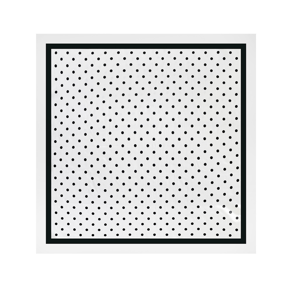 Women's Polka Dot Satin Square Headscarf Silk Feel Hijab Turban_voghion.com