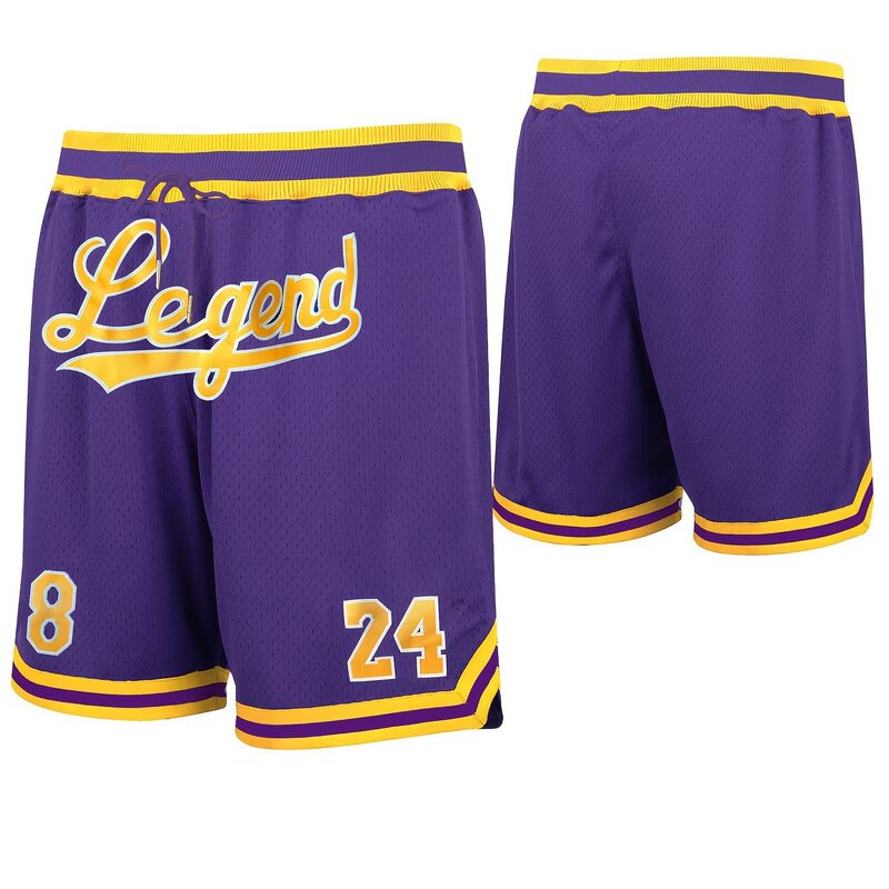 Legend No. 24 Basketball Shorts Men's Loose Beach Shorts Quick Dry Shorts Summer Women's 3D Casual