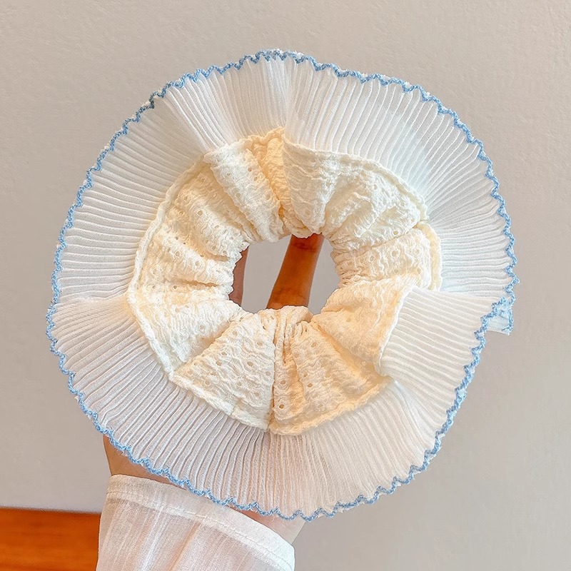 Colección de anillo de cabello lindo de intestino grande de verano de cola de caballo de cabeza de cuerda de flor de cabeza de niña universitaria estilo de alto valor de belleza joyería de cabello