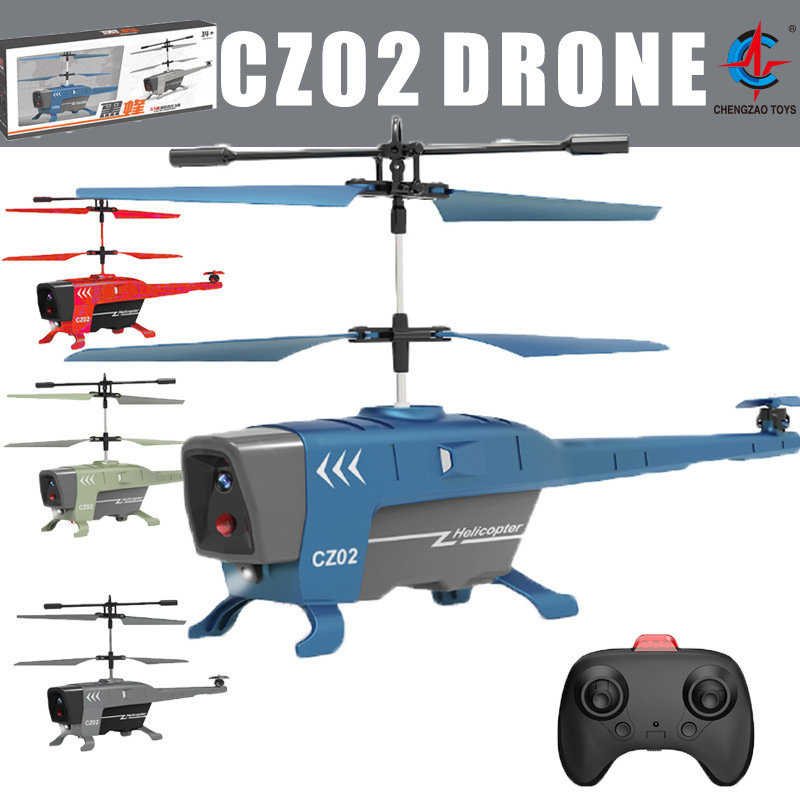Cross-Border Hot Selling Cz02 Black Bee Helicopter Obstacle Avoidance Aircraft Remote Control Aircraft Long Endurance Children's Toys Wholesale