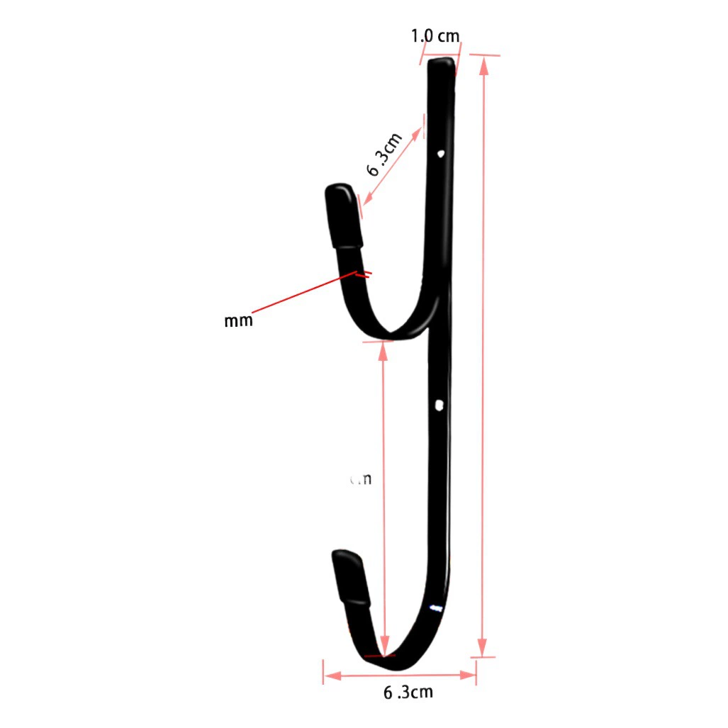 Трансграничная специальная поставка держателей для шестов для бассейнов, металлических крючков для спасательных кругов с двойным крючком, черных крючков, настенных крючков для хранения.