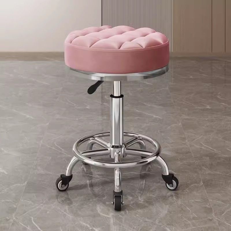 Taburete de belleza, polea de elevación rotativa, taburete de computadora, taburete de manicuría, taburete redondo, peluquería, silla giratoria, salón de peluquería especial