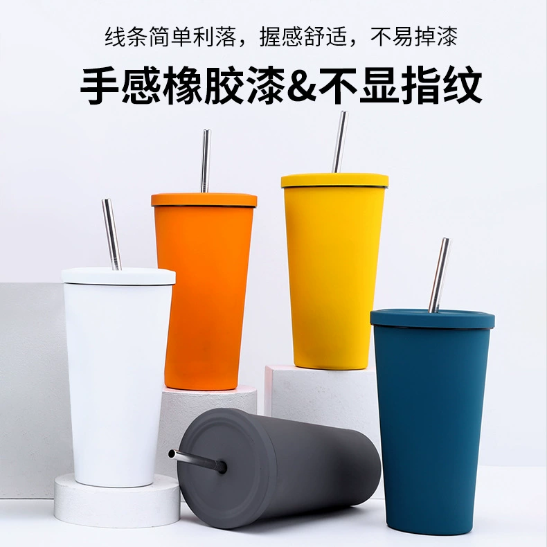 Стальной straw, вместимая чайная чашка, портативная термос-кофейник с стеклом, для импорта, стальная сталь AISI 304