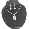 Fashionable accessory, zirconium from pearl, necklace, earrings, Korean style, bright catchy style, wholesale