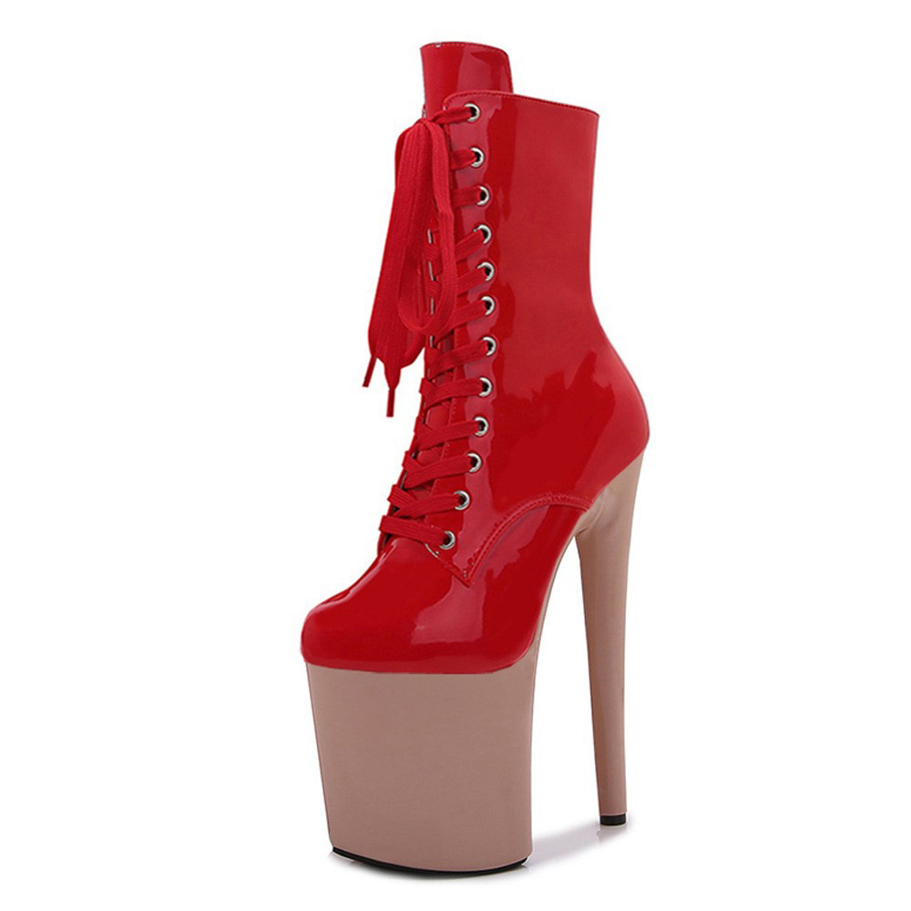 20. 살구색 바닥이있는 빨간 얼굴