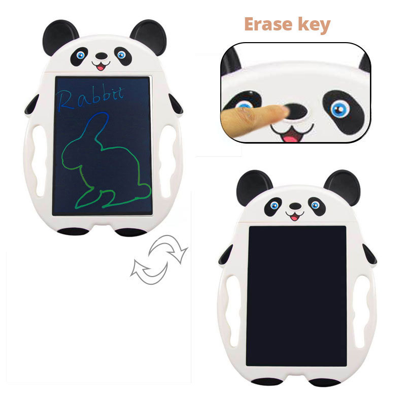 La educación temprana de los niños Qizhi 9 pulgadas LCD pintura electrónica Panda Tablero de escritura Tableta de escritura LCD