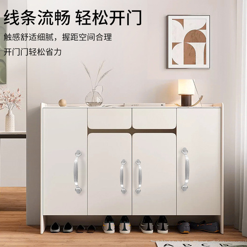 Stainless steel plum blossom handle barbecue oven wardrobe cabinet thick surface-mounted curved handle solid board solid handle