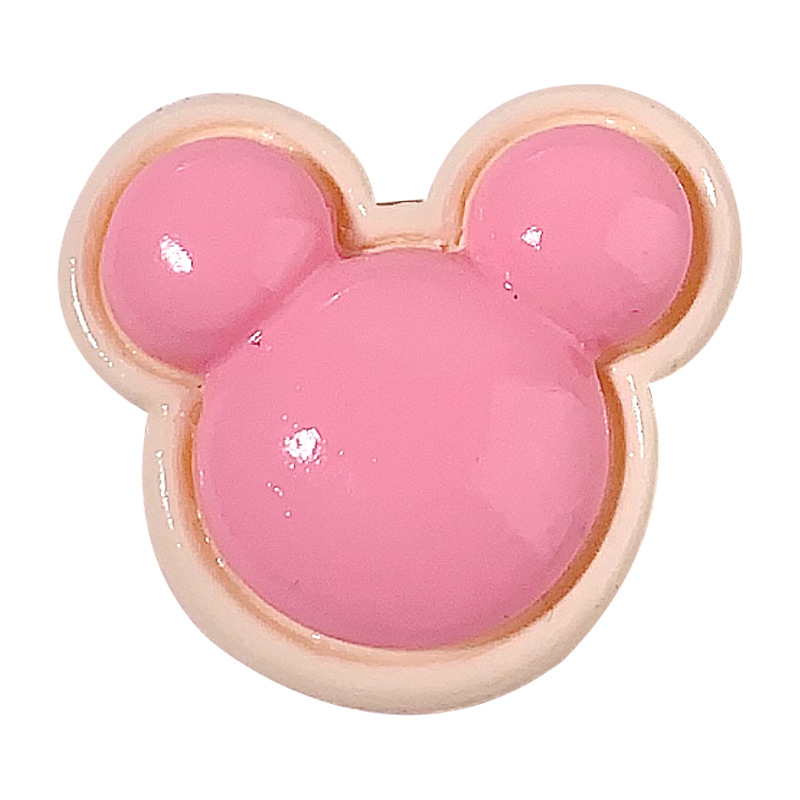 Nuevo dibujo animado trazado pequeño Mickey diy accesorios de resina tocado clips de cabello crema goma botones de zapatos materiales hechos a mano al por mayor