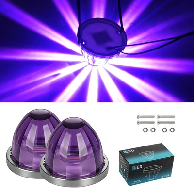 Side Lights, Truck Width Indicator | Gündüz işıqları - 10-30v-always-on-purple-pack-of-two