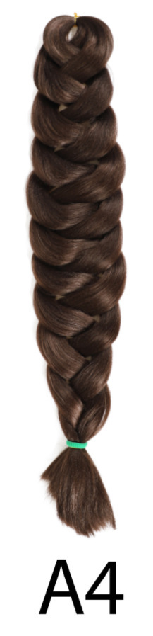 Peruca de comercio exterior fibra química africana gran trenza 165g trenza jumbo trenza cabello de alta temperatura seda trenza