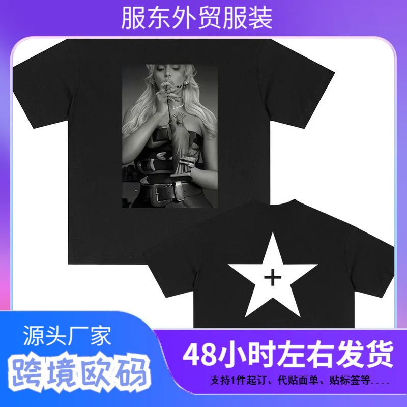 Beyonce Cowboy Carter New York Tour T-Shirt Men's and Women's Casual Cotton Retro T-Shirt Men's Fashion Pop Music Short Sleeve