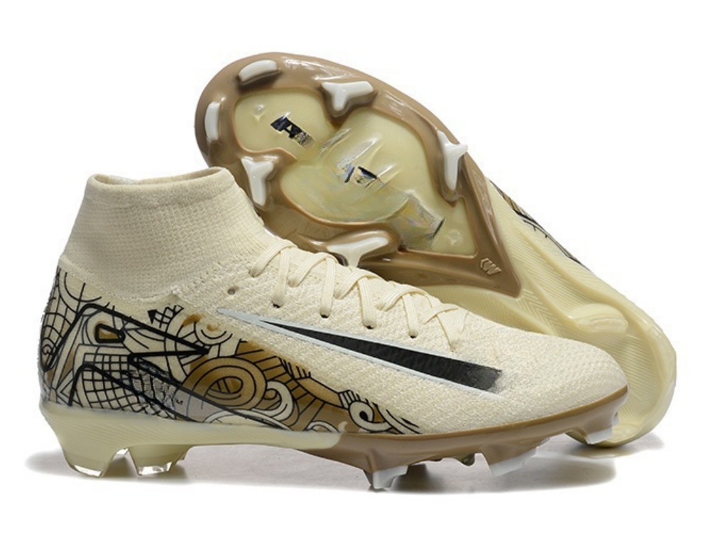 Comercio exterior nuevo Assassin 16 zapatos de fútbol competencia profesional zapatos de alta altura construidos totalmente cojín impermeable de punto zapatos de fútbol FG