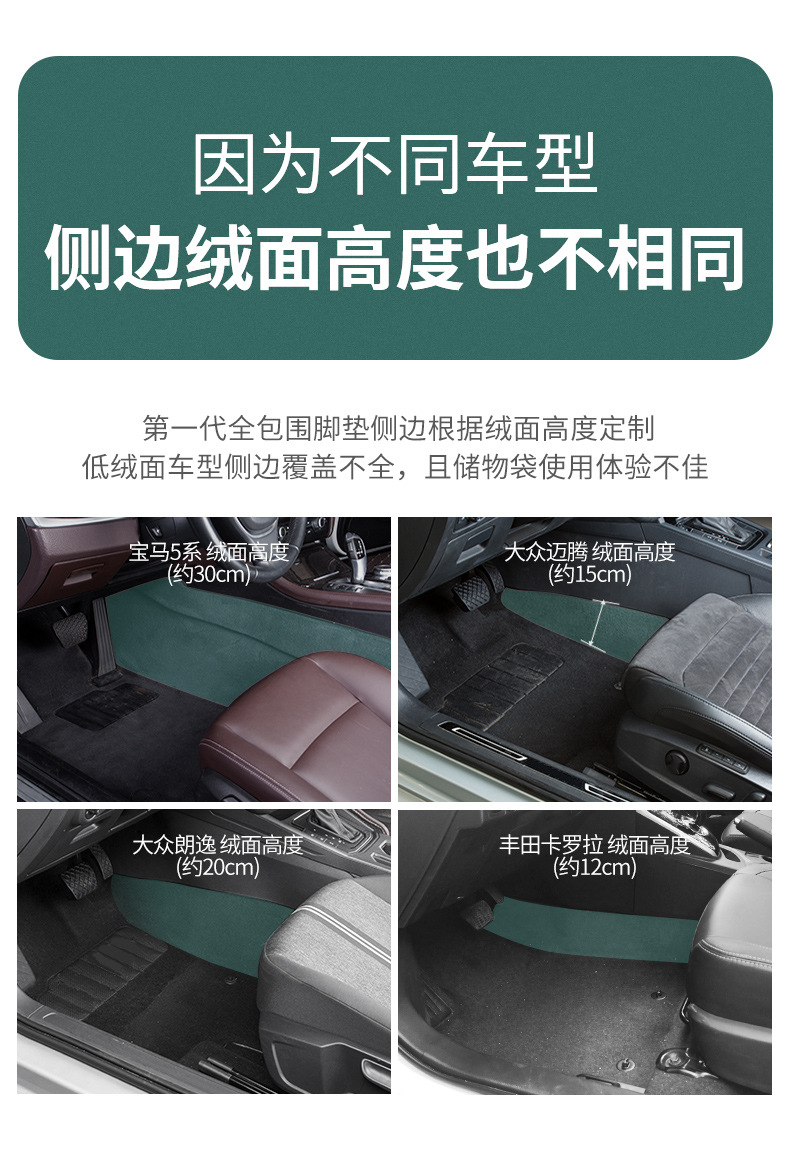 Car Floor Mat Single Piece Driver Side Silk Loop