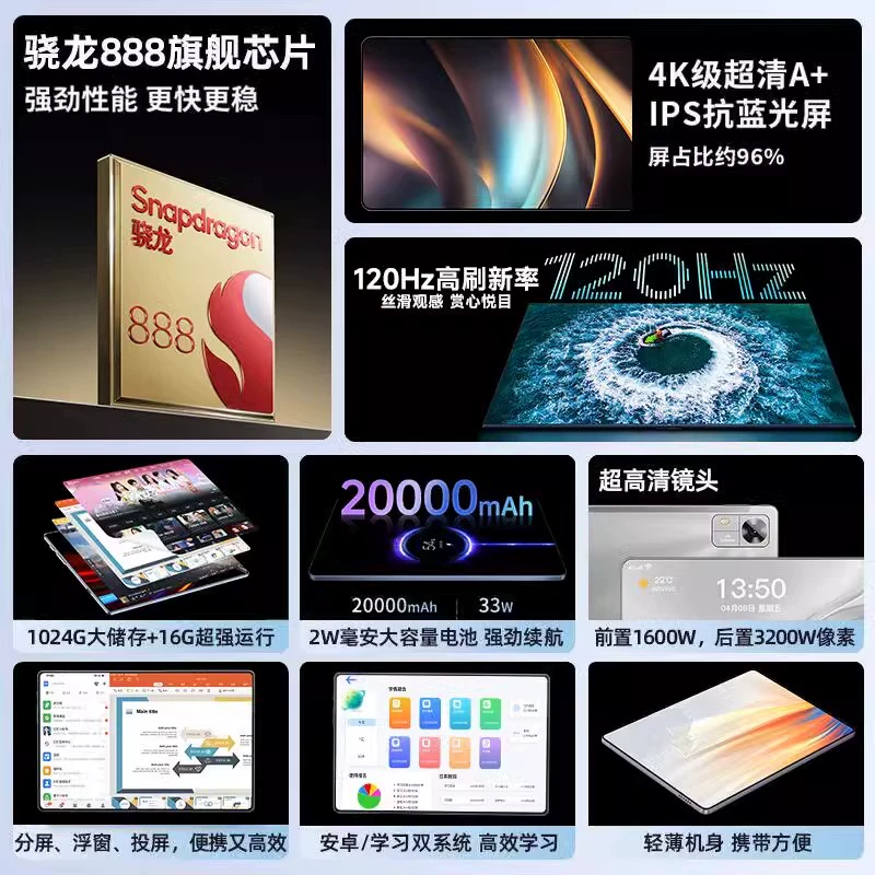 Tablet laptop, eyes protection, Birthday gift, 5G, support function for all network communication standards