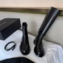 同款厚底牛皮真皮骑士靴