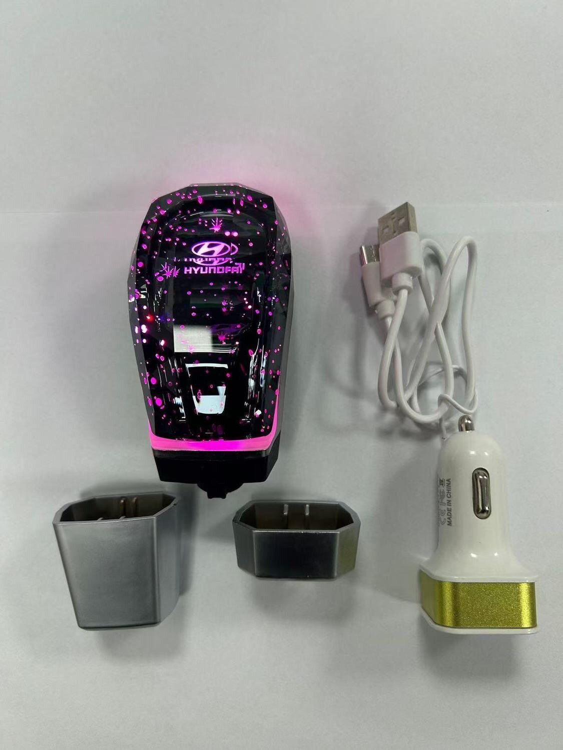 Colorful luminous gear shift knob modification suitable for Toyota Corolla and other models, crystal luminous gear shift modification