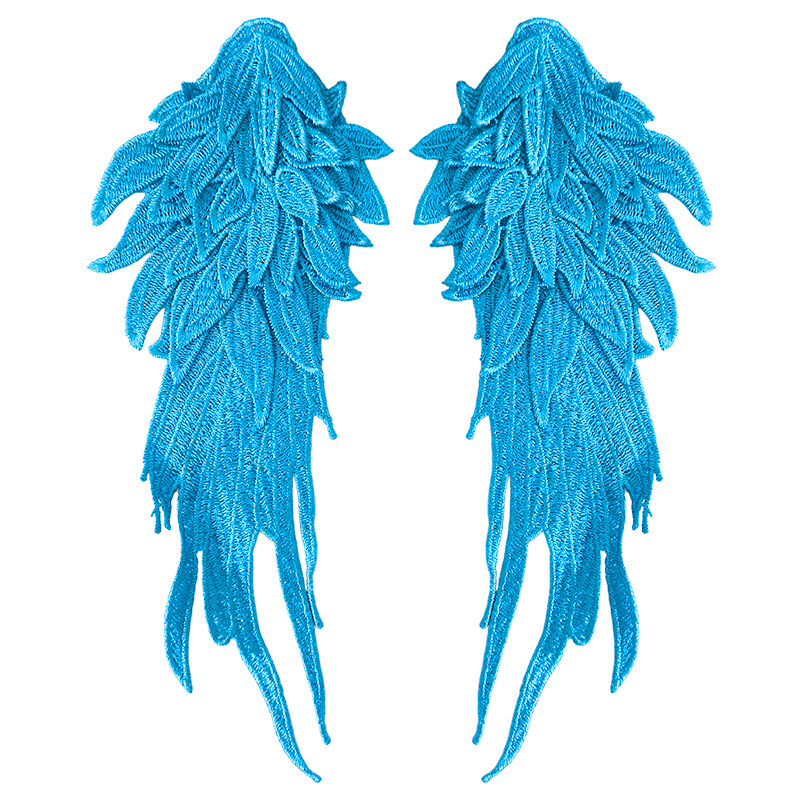 Angel Wings Water-Soluble Lace Flower Embroidery Wings Pattern DIY Lace Accessories Heavy Industry Multi-Layer Applique Large