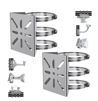 Soporte de monitoreo de acero inoxidable soporte de aro ensanchado engrosado Polo pequeño placa plana alambre Polo base image 19