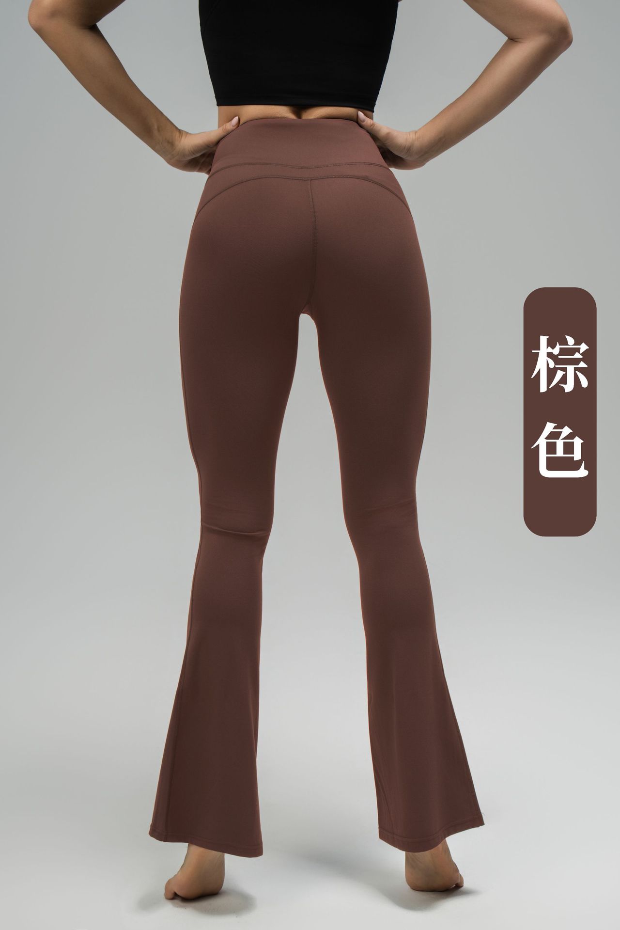 luludarling 抗菌ヨガフレアパンツレディースグローブスポーツフィットネスハイウエストヒップリフティングマイクロフレアフィットネスパンツ