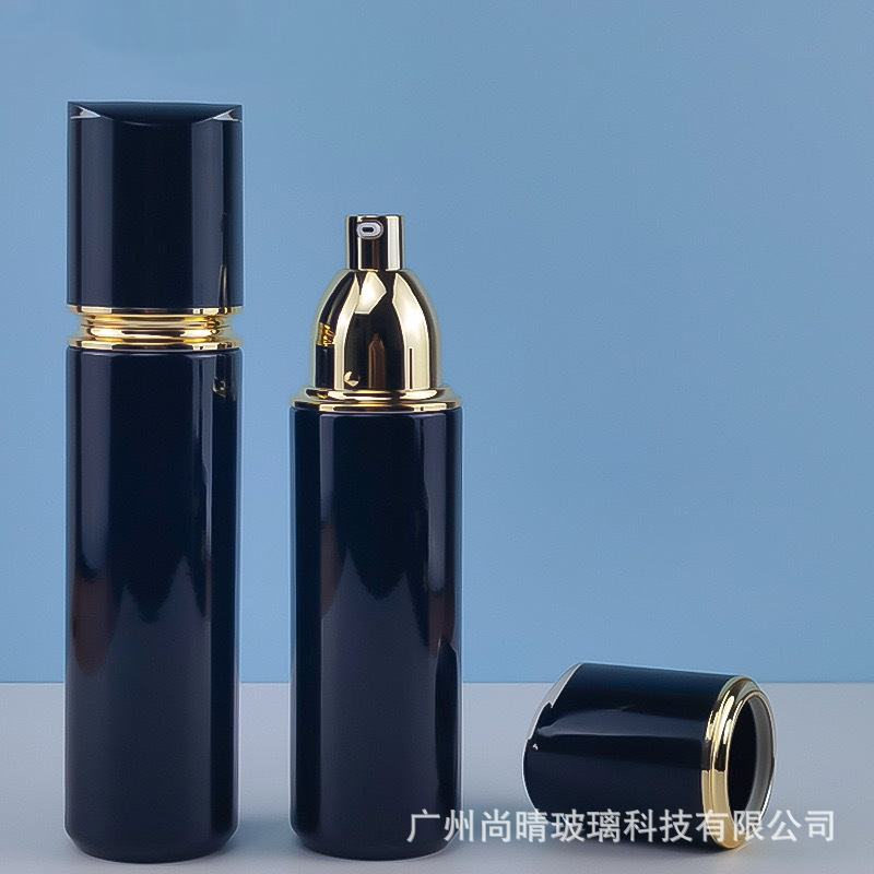 Premium cuadrado 30 ml Ou vidrio gotero presionando L'ora noche esencia esencial aceite muscular Bases líquido botella vacía material de embalaje