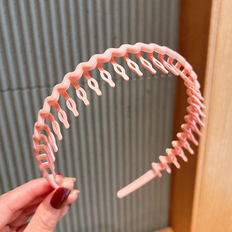 2023 nuevo estilo de pelo vinculante diadema lavado de cara diadema hembra especial antideslizante dentado cabello roto horquilla de verano Internet celebridad tocado