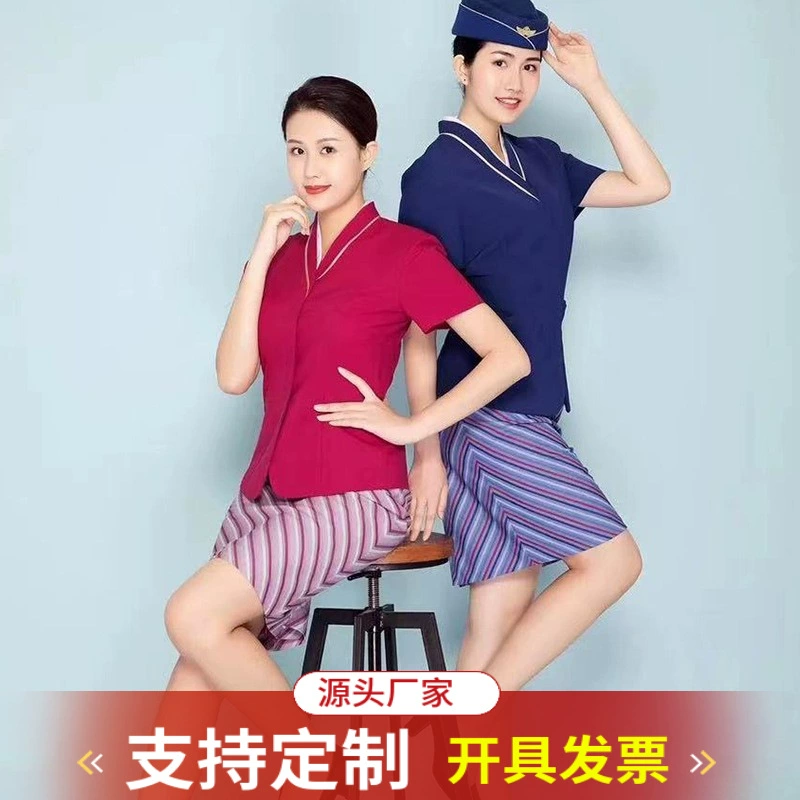 China Southern Airlines стюардесса униформа с короткими рукавами стюардессы Интервью