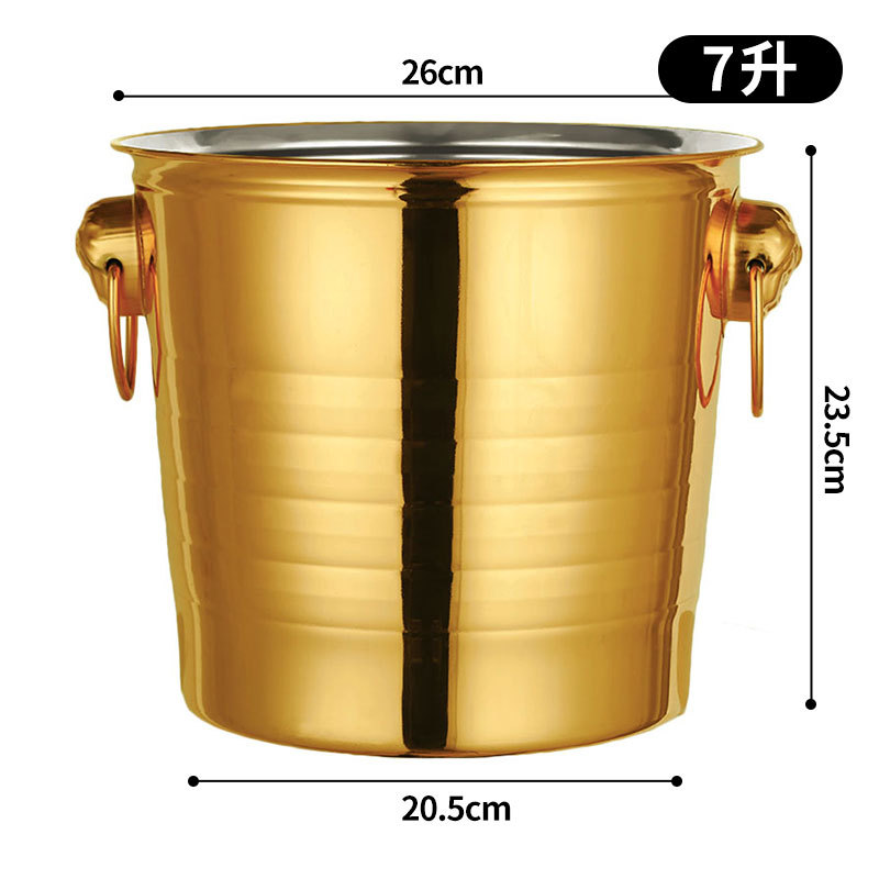 Bar de hielo de acero inoxidable de alto valor de cara bar de champán cerveza comercial vino tinto hogar creativo pequeño hielo bar