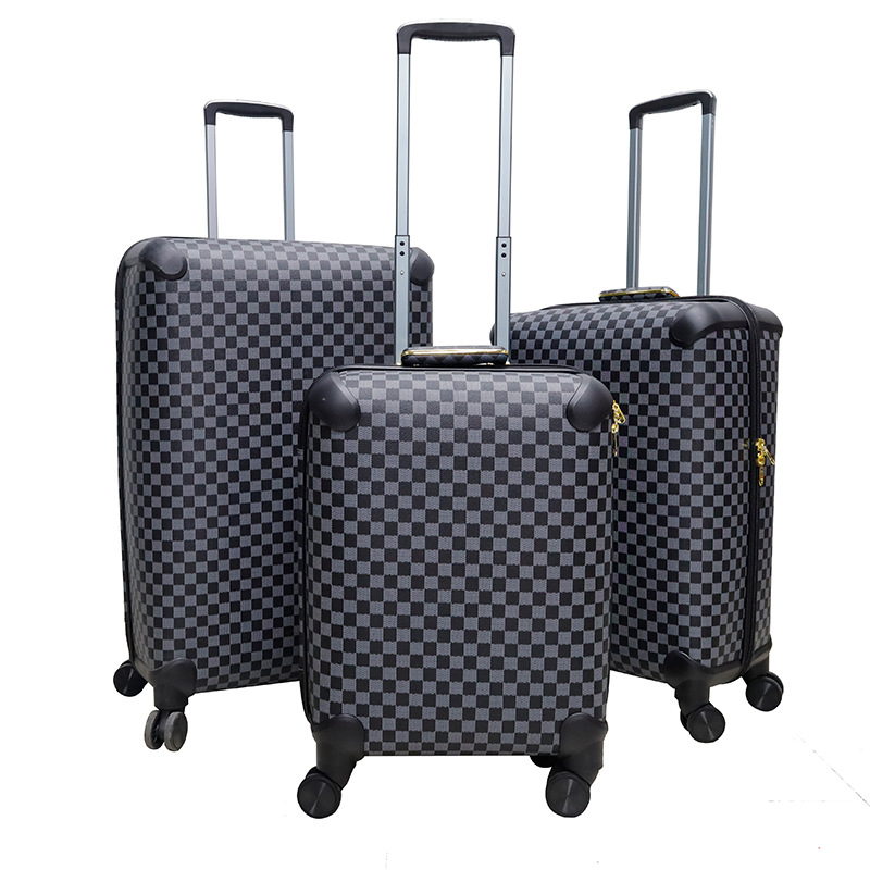 Una caja de material Pu de la Caja de trolley de 20 / 24 / 28 pulgadas con rueda universal silenciosa a prueba de humedad y resistencia a la caída